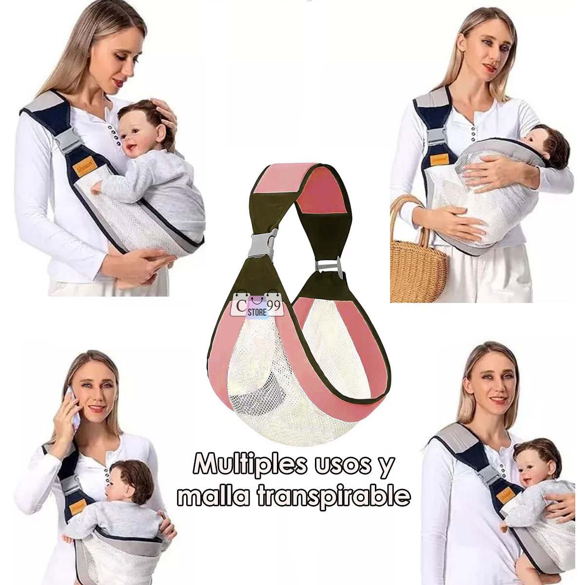 Fular Para Bebes Manos libres PortaBebes